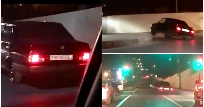 Dostlarının “tırka”sı ilə “Tofaş”ı “ikitəkər” qaldırıb “şou” göstərdi VİDEO