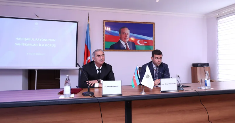 Hacıqabulda biznes və investisiya qoyuluşu üçün imkanlar və çağırışlara dair müzakirələr aparılıb