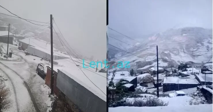 Bu kəndə səhərədək qar yağdı