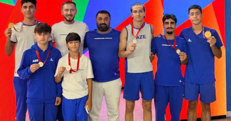 Azərbaycanın batut gimnastları beynəlxalq turnirdə 6 medal qazanıblar