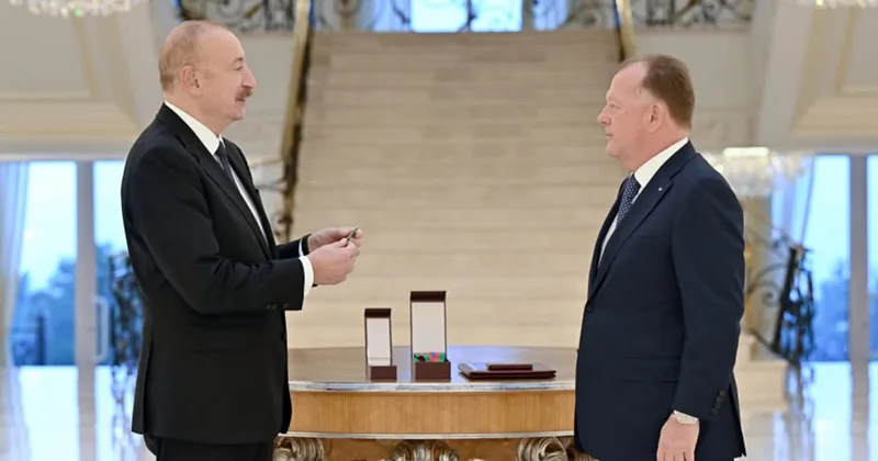 Prezident Vizeri qəbul edib ordenini təqdim etdi Fotolar