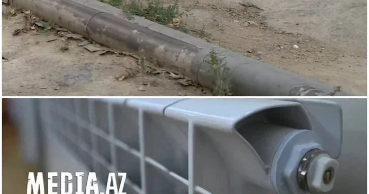 Теплотрасса под открытым небом: жители одной из улиц в Баку мерзнут в своих квартирах