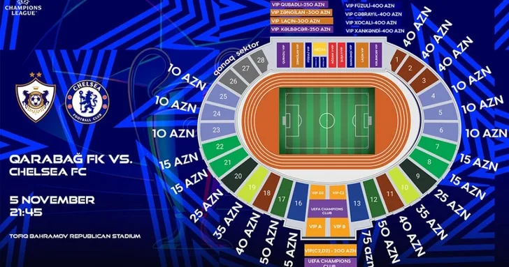 Все билеты на матч Карабах Челси распроданы: полиция взялась за спекулянтов