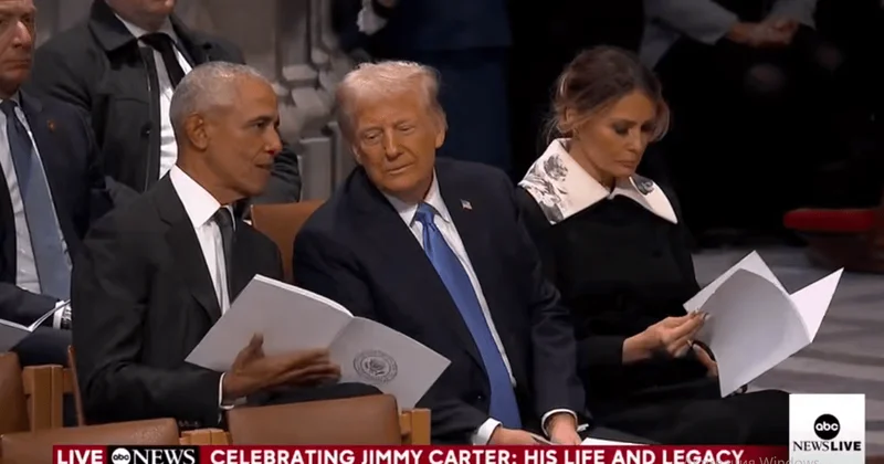 Tramp dəfn mərasimində Obamaya qolf oynamağı təklif edib