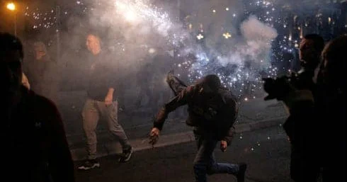 Belqradda yenidən iğtişaşlar başlayıb