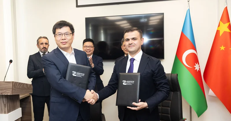 Abşeron Logistika Mərkəzi və Sian Limanı arasında Memorandum imzalandı Foto