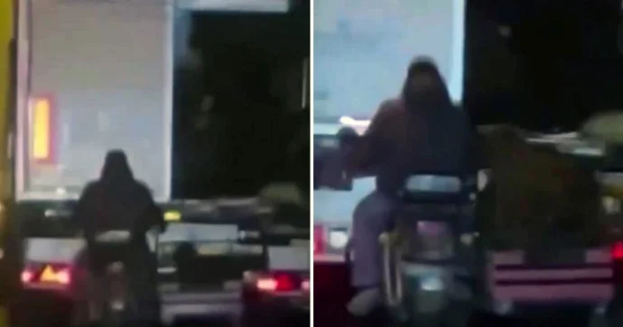 Hərəkətdə olan yük maşınından qoyun oğurladılar ŞOK HADİSƏ VİDEO