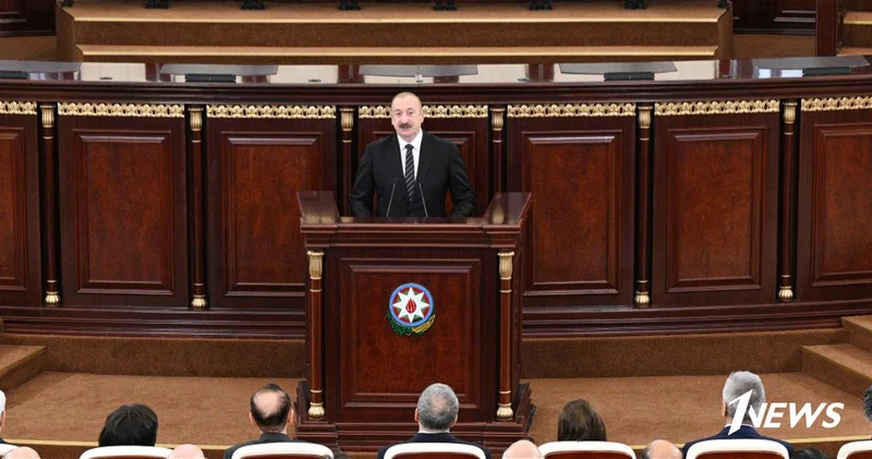 Президент Ильхам Алиев выступил на юбилее НАНА ФОТО