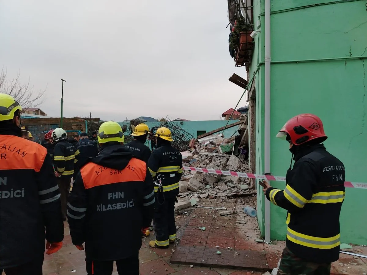 FHN Novxanıda baş verən partlayışla bağlı məlumat yaydı FOTO