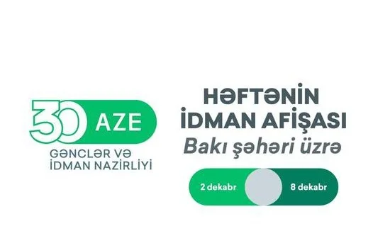 Bakı üzrə HƏFTƏNİN İDMAN AFİŞASI İdman və Biz