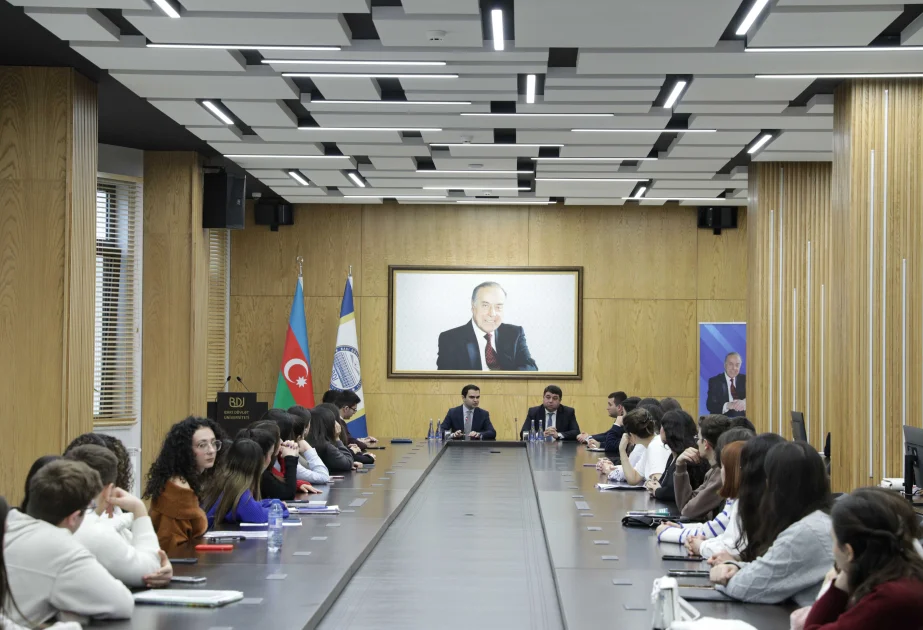 BDUda “Ümummilli Lider Heydər Əliyev mühazirələri” layihəsi davam edir AZƏRTAC