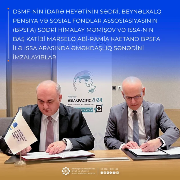 ƏrRiyadda keçirilən Regional Sosial Təminat Forumunda niyyət sazişi imzalanıb