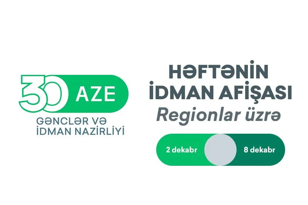 Regionlar üzrə HƏFTƏNİN İDMAN AFİŞASI İdman və Biz