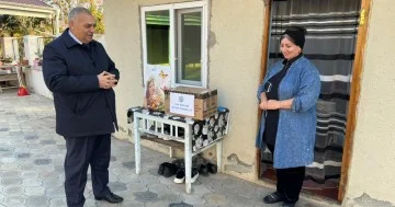 Tərtərdə bir qrup şəhid ailəsi və müharibə əlili ziyarət olunub