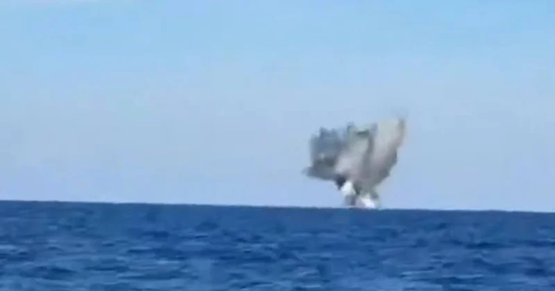 Rumıniya hərbçiləri Qara dənizdə suüstü PUA zərərsizləşdiriblər VİDEO