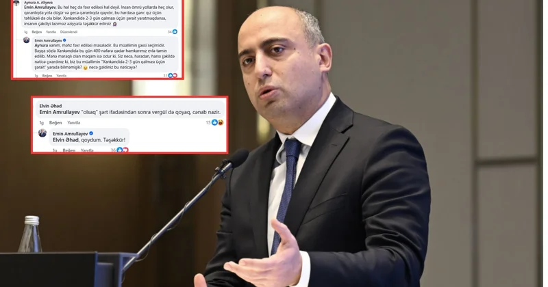 Əmrullayev paylaşıma şərh yazdı, müzakirə yarandı FOTO