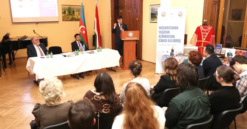 Fuad Muradov Macarıstandakı Azərbaycan icması ilə görüşdü Fotolar