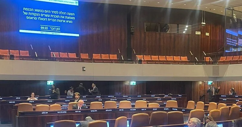 İsrail Parlamenti Trampın Qaza planının KONKRET