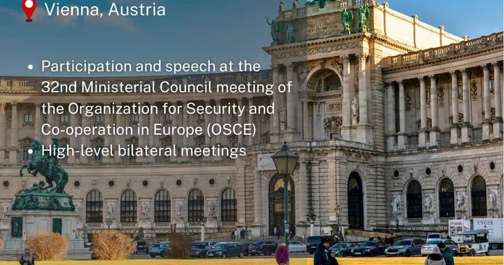 Министр иностранных дел Азербайджана Джейхун Байрамов отбыл в Австрию