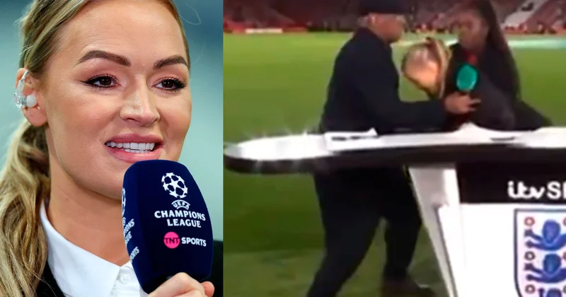 Britaniyalı aparıcı Laura Vuds canlı efirdə huşunu itirdi VİDEO