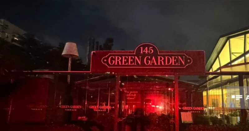 В ресторане Green Garden в Баку произошел пожар ВИДЕО