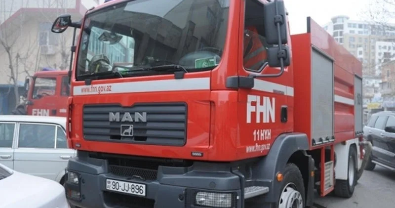 Пожар в ресторане в Баку