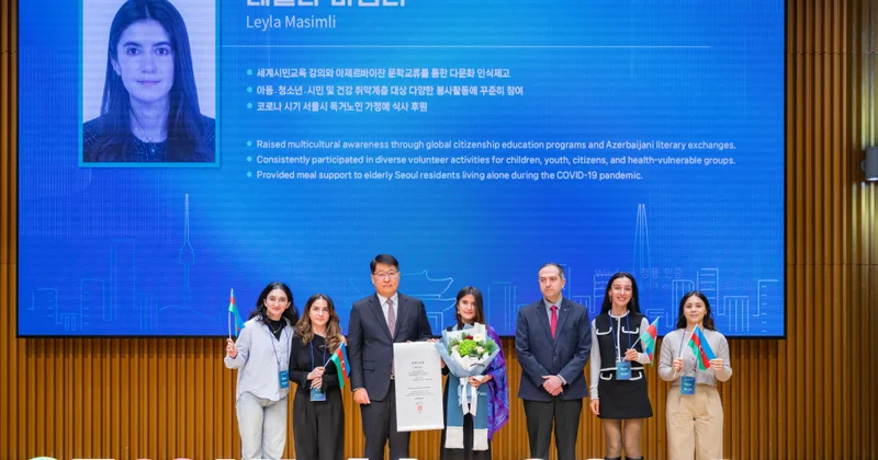 Soydaşımız Seul şəhərinin fəxri vətəndaşı adına layiq görülüb