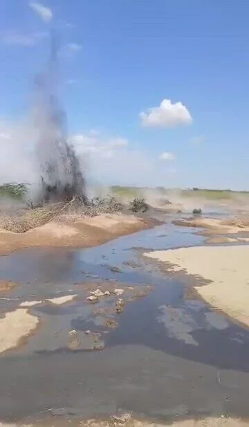 Сильные извержения грязевых вулканов в Эфиопии ВИДЕО