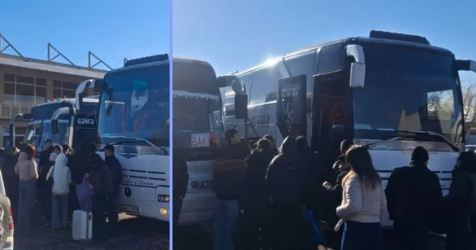 Gəncədən paytaxt istiqamətində sərnişin sayı artıb FOTO