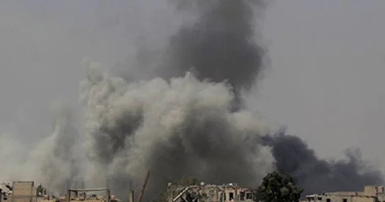 İŞİD in Suriyadakı silah anbarına hava hücumu edilib