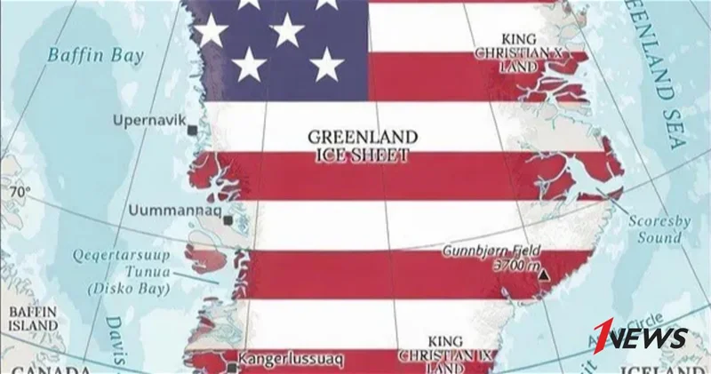 Премьер министр Гренландии о карте острова, окрашенной в цвета американского флага