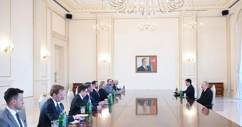 Президент Азербайджана Ильхам Алиев принял делегацию США