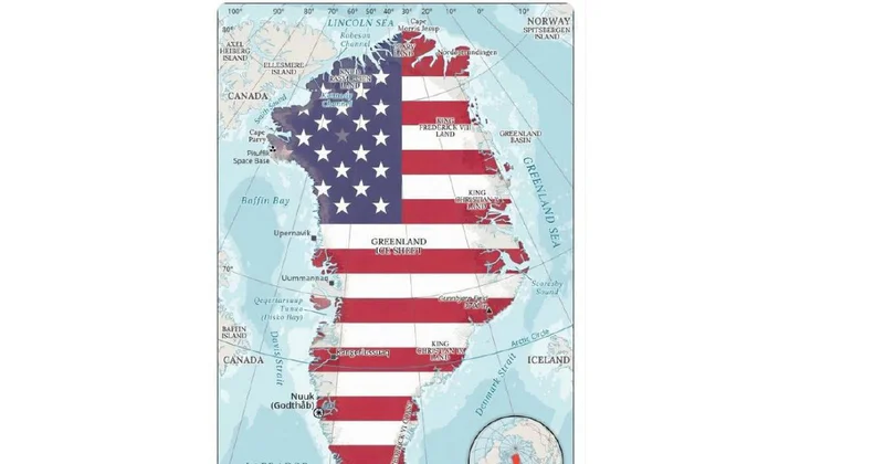 Millerin həyat yoldaşı Qrenlandiyanın ABŞ bayrağının rənglərində xəritəsini paylaşıb FOTO