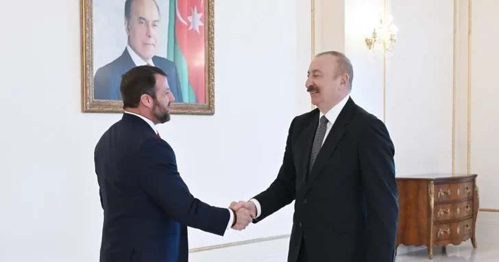 Президент Азербайджана Ильхам Алиев принял делегацию из США