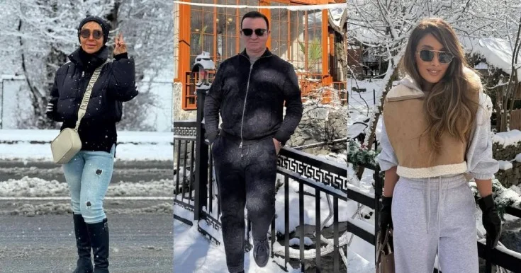 Qar görmək üçün bölgələrə üz tutdular Fotolar