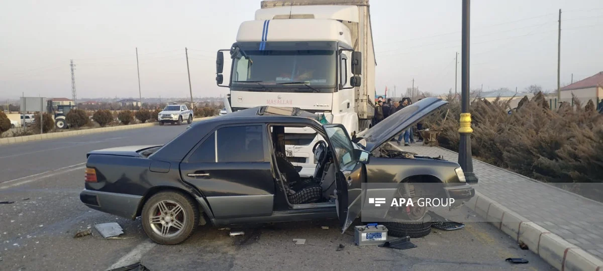 Naxçıvanda yol qəzası olub, ər arvad xəsarət alıb FOTO