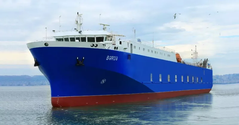 Азербайджанский паром вышел в первый рейс в Туркменистан ФОТО