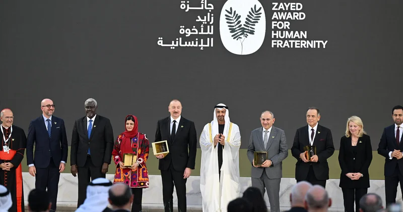 Prezidentdən “Zayed İnsan Qardaşlığı Mükafatı” ilə təltif olunması ilə bağlı PAYLAŞIM FOTO