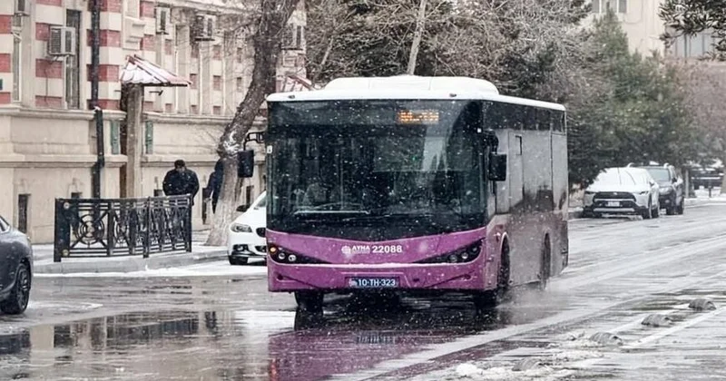 Hava şəraiti ilə əlaqədar avtobusların hərəkətində gecikmələr var? AÇIQLAMA