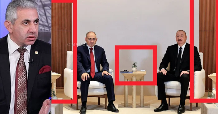 Əliyev Paşinyan görüşü: bu fotoya diqqətlə baxın Qazaryan