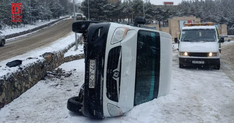 Qusarda avtobus aşdı: Xəsarət alanlar var VİDEO