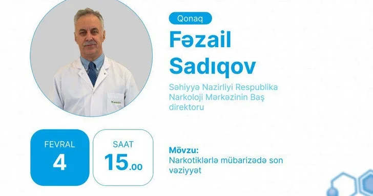 Минздрав Азербайджана проведёт прямой эфир по текущей ситуации в борьбе с наркотиками
