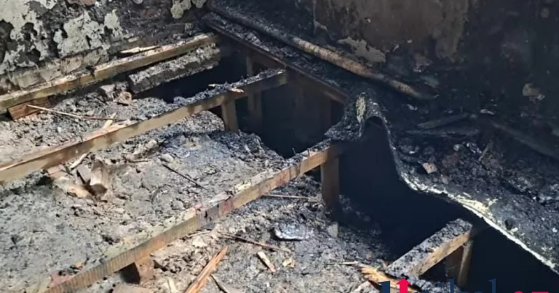 Masallıdakı məktəbdə direktorun otağı yandı YENİLƏNİB (FOTO)