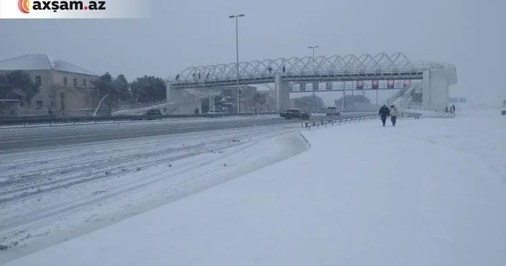 Şaxtalı havaya görə sürət həddi endirildi