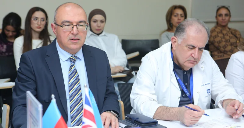 Yenidoğulmuşlarda eşitmənin qiymətləndirilməsi və klinik əhəmiyyəti mövzusunda Dəyirmi Masa keçirilib FOTOLAR