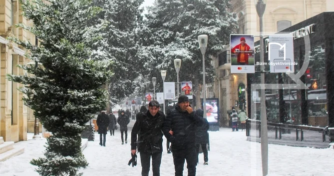 Bakı sakinlərinə qarla bağlı XƏBƏRDARLIQ