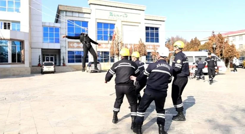 МЧС провело пожарно тактические учения в Нахчыване