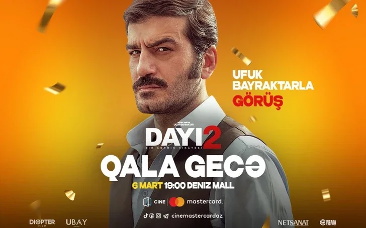 В CineMastercard пройдет встреча со звездой фильма Dayı: Bir Adamın Hikayesi 2