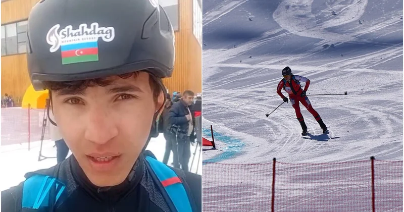Азербайджанский горнолыжник вошел в топ 5 чемпионата Европы в "Шахдаге" ВИДЕО