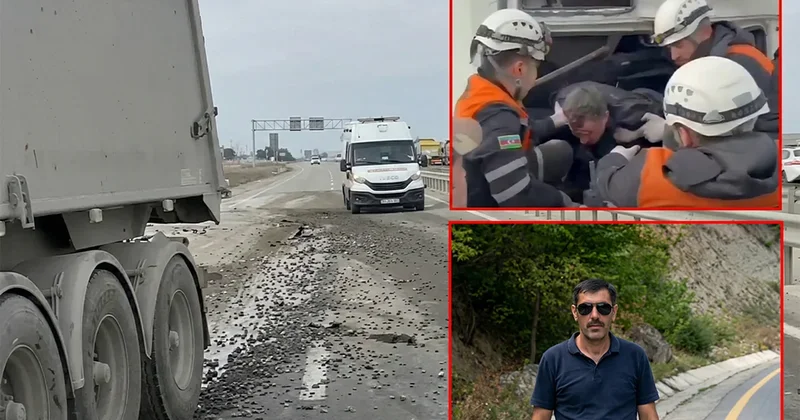 Bakı Quba yolundakı qəzada faciəli şəkildə ölən sürücü ilə bağlı İLGİNC MƏLUMAT VİDEO FOTO